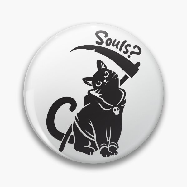 Item preview, Black Cat Grim Reaper Cute designed and sold by wolfkin-design.