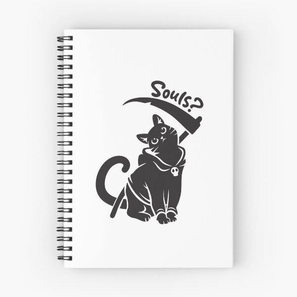 Item preview, Black Cat Grim Reaper Cute designed and sold by wolfkin-design.