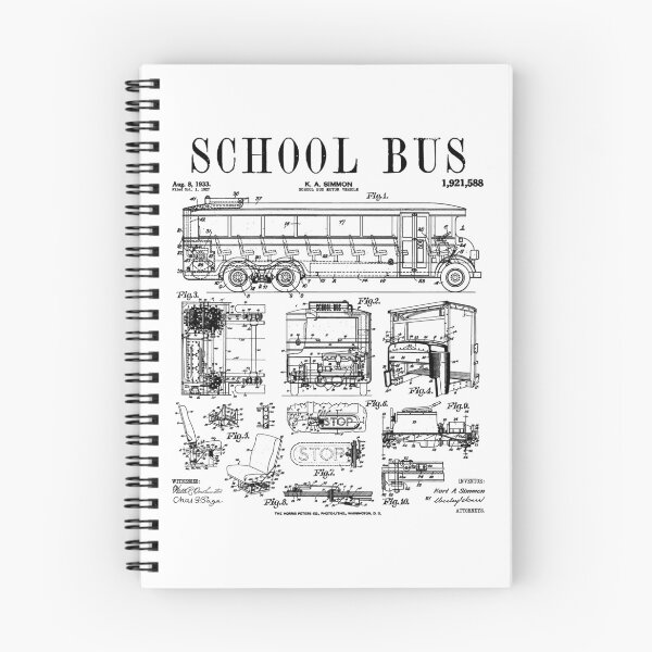 Item preview, School Bus Driver Buses Motor Vehicle Vintage Patent Print designed and sold by GrandeDuc.