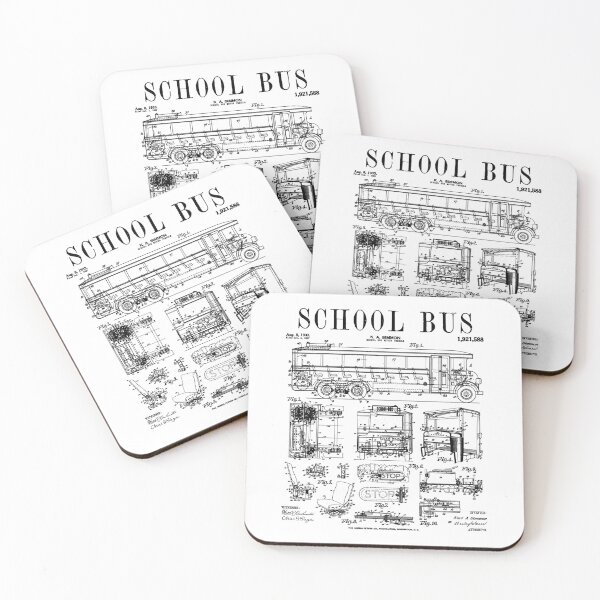 Item preview, School Bus Driver Buses Motor Vehicle Vintage Patent Print designed and sold by GrandeDuc.