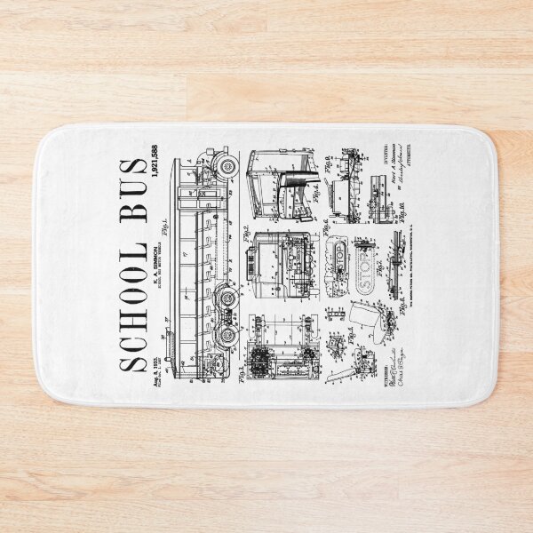 Item preview, School Bus Driver Buses Motor Vehicle Vintage Patent Print designed and sold by GrandeDuc.