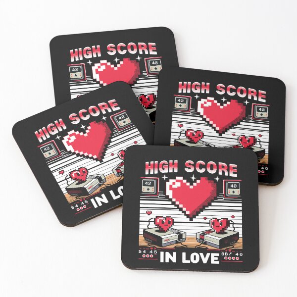 Item preview, Highscore In Love Pixel Heart Gamer Valentine's designed and sold by Thomas Remmers.