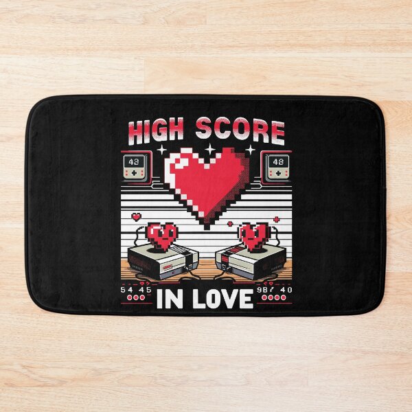 Item preview, Highscore In Love Pixel Heart Gamer Valentine's designed and sold by Thomas Remmers.