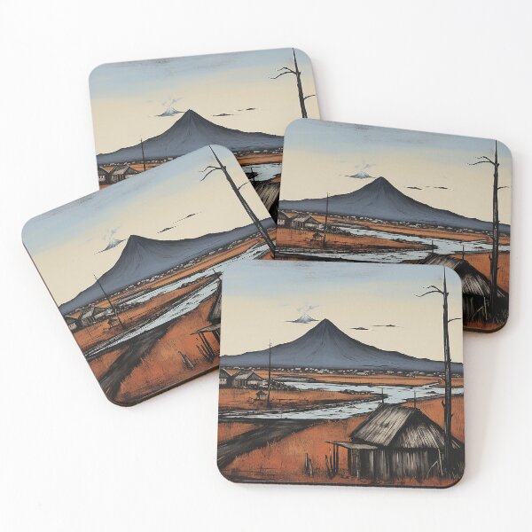 Item preview, Hawaian volcano colorful travel vintage graphics designed and sold by wonderfulpark.