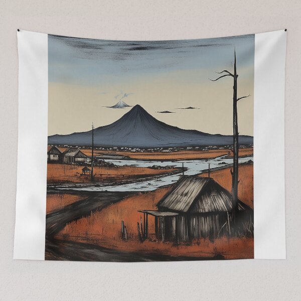 Item preview, Hawaian volcano colorful travel vintage graphics designed and sold by wonderfulpark.