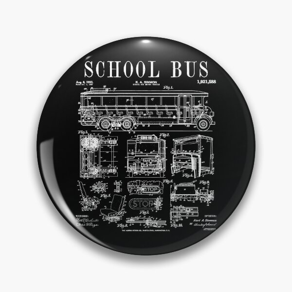 Item preview, School Bus Driver Buses Motor Vehicle Vintage Patent Print designed and sold by GrandeDuc.