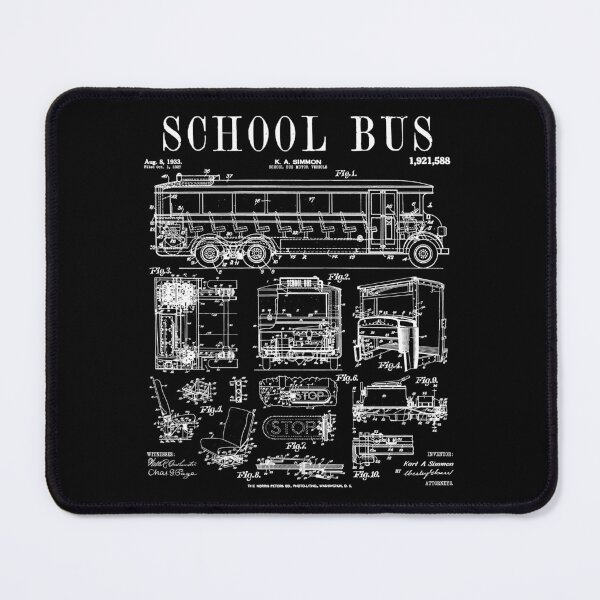 Item preview, School Bus Driver Buses Motor Vehicle Vintage Patent Print designed and sold by GrandeDuc.