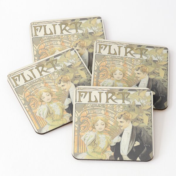 Item preview, Flirt, by Alphonse Mucha. HIGH DEFINITION designed and sold by MINDTHECHERRY.