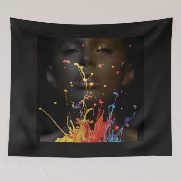 Item preview, Golden Visage - Explosion of Elegance by Yoly Dutch Artdesign designed and sold by YolyArtdesign.