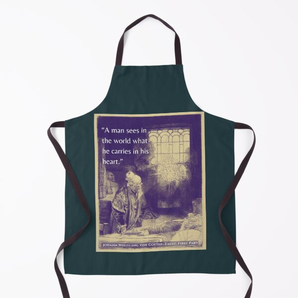 Item preview, Johann Wolfgang von Goethe quote: A man sees in the world what he carries in his heart. designed and sold by artbleed.