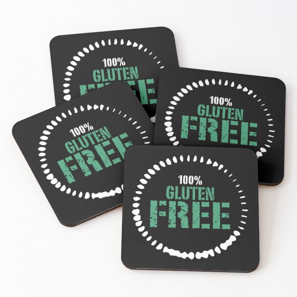 Item preview, 100% "Gluten-free" dark mode t shirt design designed and sold by MyGluteesFree77.