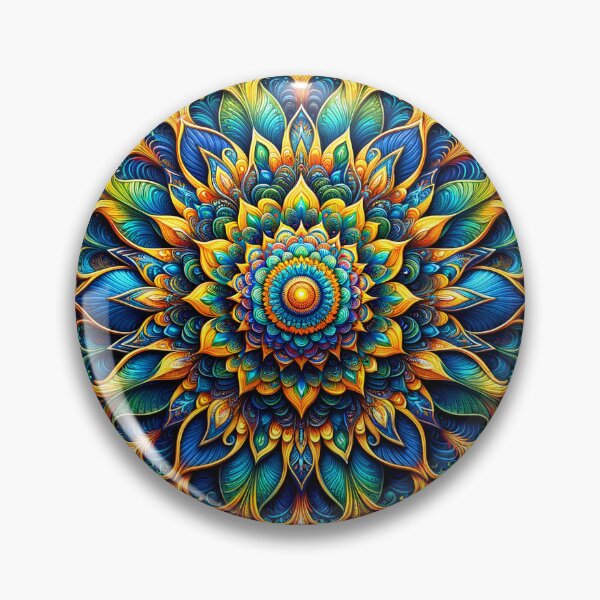 Item preview, Polish Pottery Folk Art Mandala designed and sold by Pati-Design.