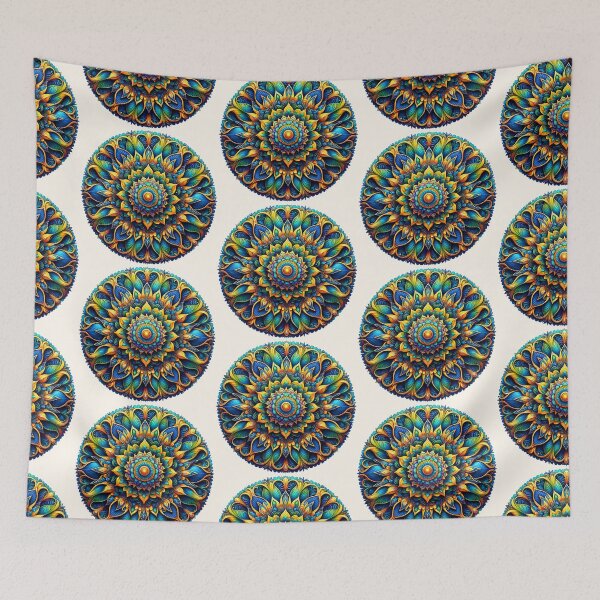 Item preview, Polish Pottery Folk Art Mandala designed and sold by Pati-Design.