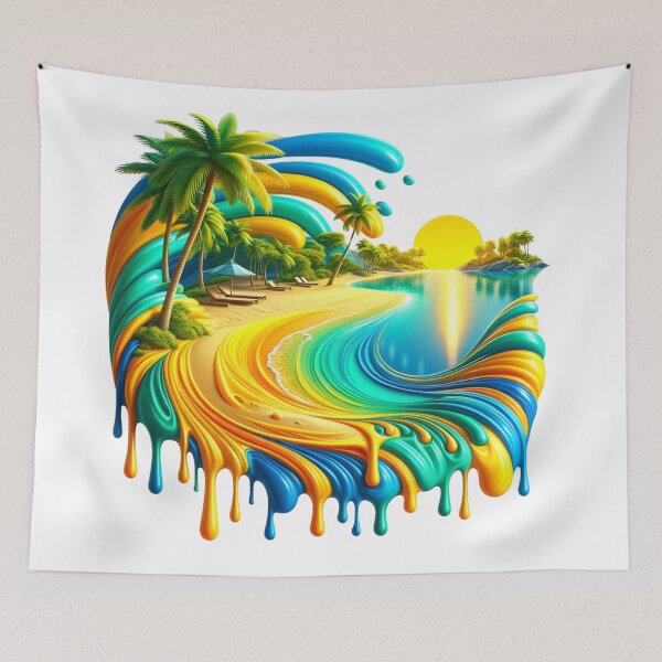 Item preview, Acid Beach - Colorful Escape designed and sold by PlanetTshirtArt.
