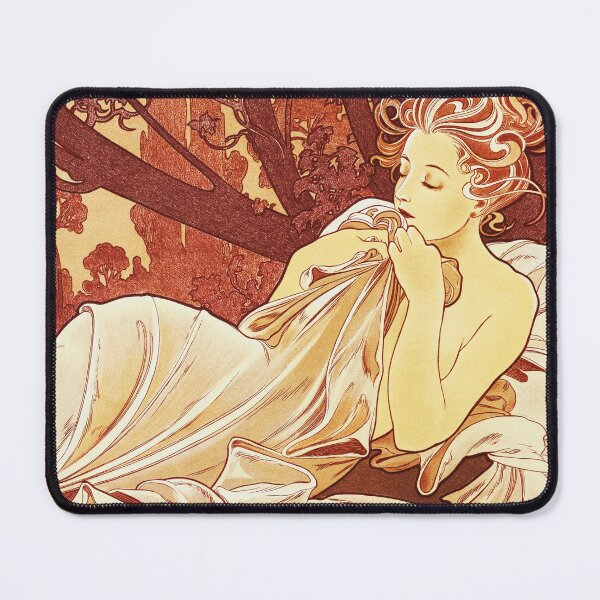 Item preview, HD. Dusk , by Alphonse Mucha. (Original colors) designed and sold by MINDTHECHERRY.