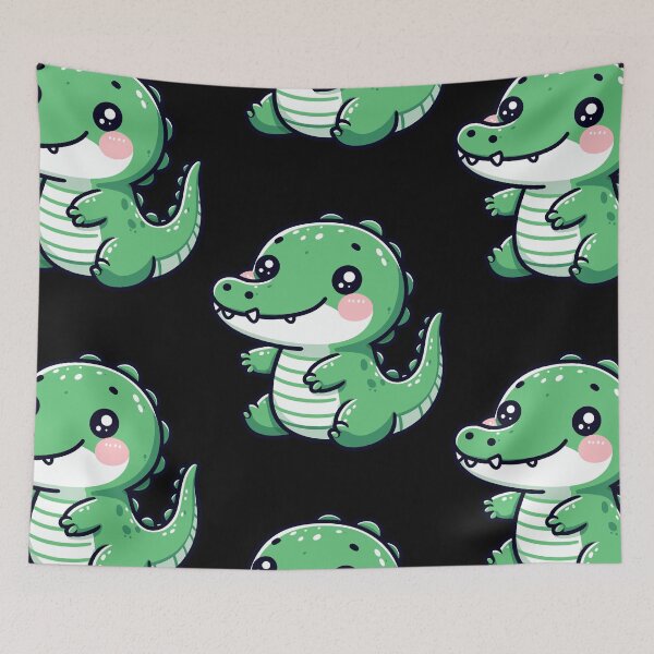 Aperçu de l'œuvre Profil de crocodile majestueux créée et vendue par ArtfulWeave.