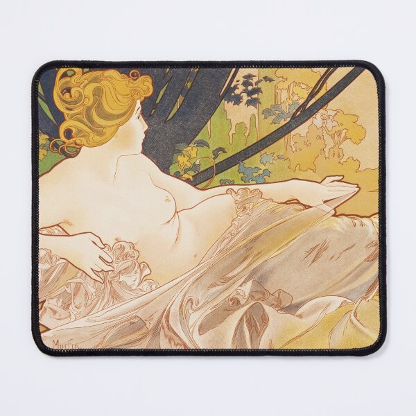 Item preview, HD. Dawn (Sunrise), by Alphonse Mucha. (Original colors) designed and sold by MINDTHECHERRY.