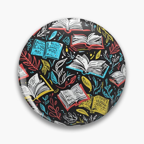 Item preview, Book Aesthetic, Abstract Doodle Books Pattern designed and sold by Desfix.