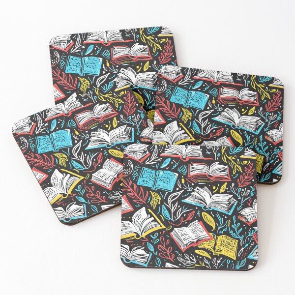 Item preview, Book Aesthetic, Abstract Doodle Books Pattern designed and sold by Desfix.