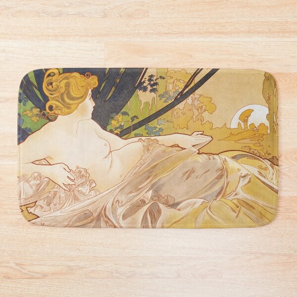 Item preview, HD. Dawn (Sunrise), by Alphonse Mucha. (Original colors) designed and sold by MINDTHECHERRY.