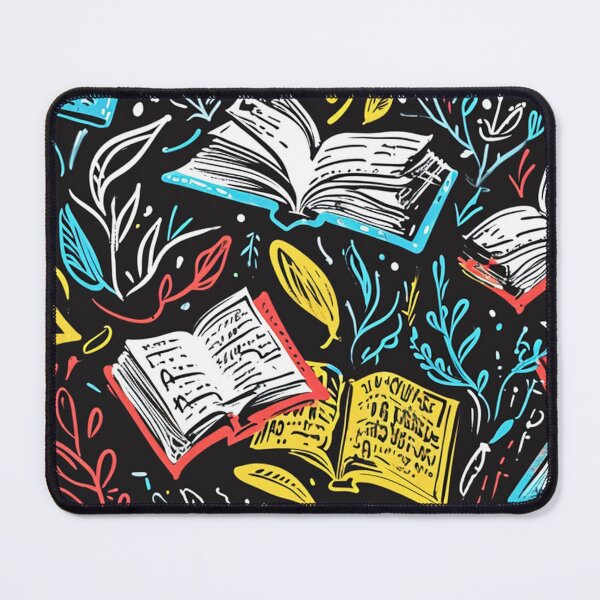 Item preview, Book Aesthetic, Abstract Doodle Books Pattern designed and sold by Desfix.