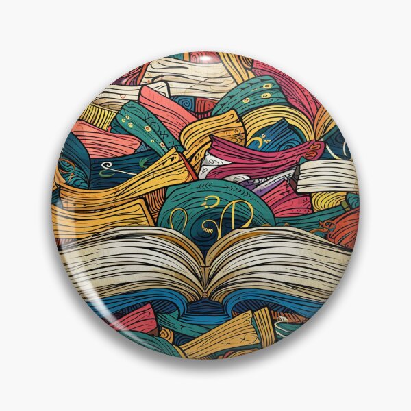 Item preview, Book Aesthetic, Abstract Doodle Books Pattern designed and sold by Desfix.