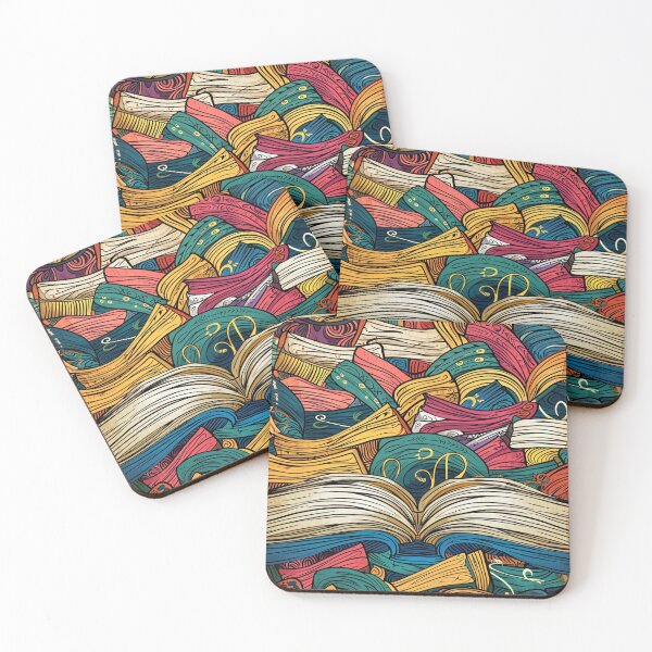 Item preview, Book Aesthetic, Abstract Doodle Books Pattern designed and sold by Desfix.