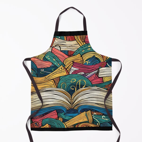 Item preview, Book Aesthetic, Abstract Doodle Books Pattern designed and sold by Desfix.