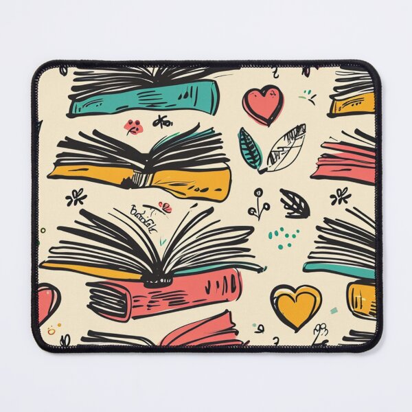Item preview, Book Aesthetic, Abstract Doodle Books Pattern designed and sold by Desfix.