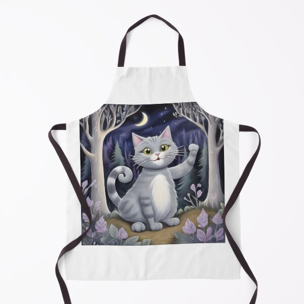 Item preview, A fat gray cat waves hello. designed and sold by Vibes-vintage.