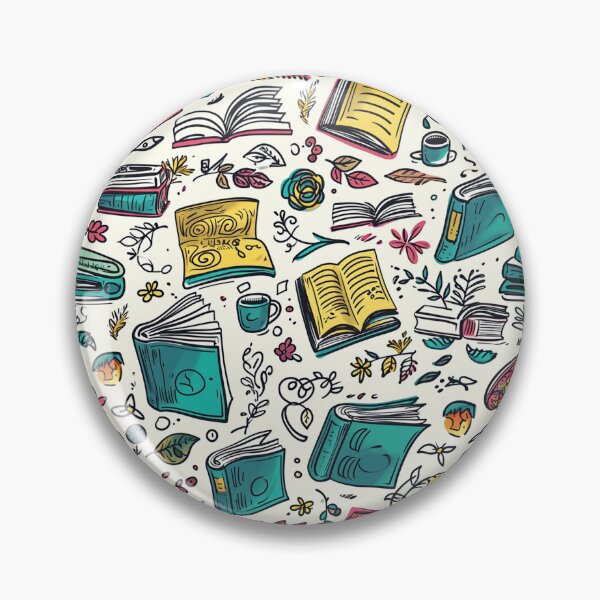 Item preview, Book Aesthetic, Abstract Doodle Books Pattern designed and sold by Desfix.