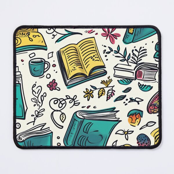 Item preview, Book Aesthetic, Abstract Doodle Books Pattern designed and sold by Desfix.
