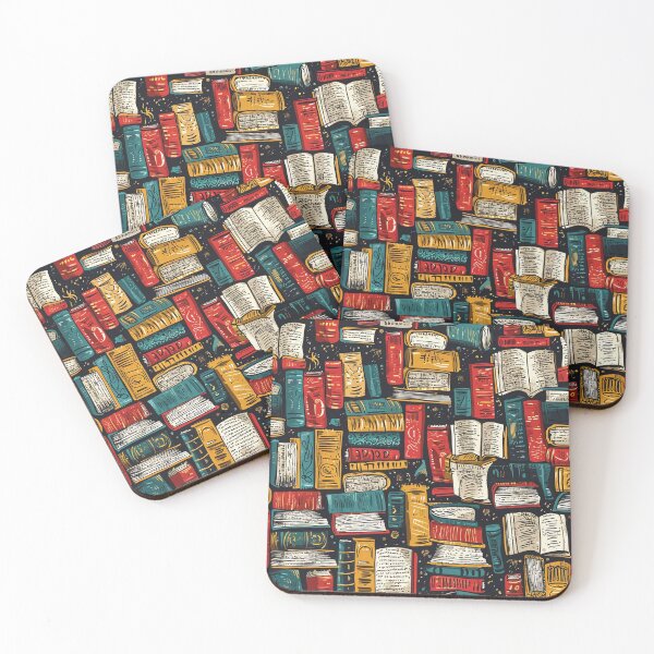 Item preview, Book Aesthetic, Abstract Doodle Books Pattern designed and sold by Desfix.
