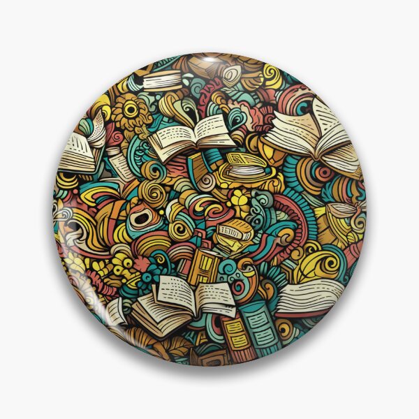 Item preview, Book Aesthetic, Abstract Doodle Books Pattern designed and sold by Desfix.