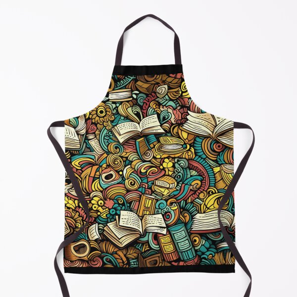 Item preview, Book Aesthetic, Abstract Doodle Books Pattern designed and sold by Desfix.
