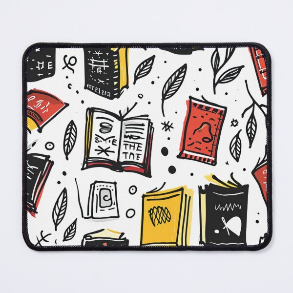Item preview, Book Aesthetic, Abstract Doodle Books Pattern designed and sold by Desfix.