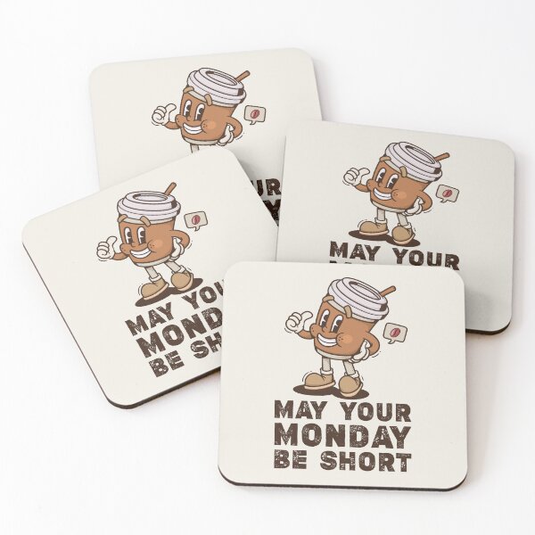 Item preview, Retro Monday Boost: Vintage Cartoon Coffee Cup Collection designed and sold by Wise-Geek.