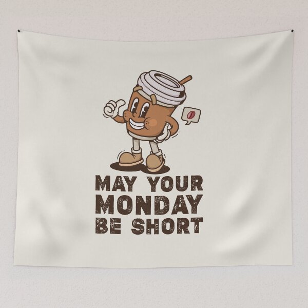 Item preview, Retro Monday Boost: Vintage Cartoon Coffee Cup Collection designed and sold by Wise-Geek.