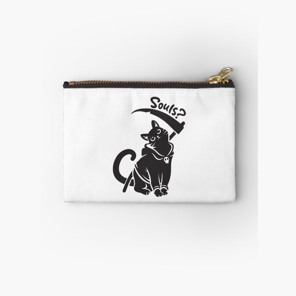 Item preview, Black Cat Grim Reaper Cute designed and sold by wolfkin-design.