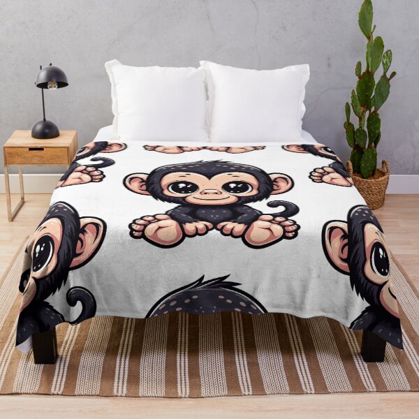 Item preview, Playful Chimpanzee Cartoon designed and sold by ArtfulWeave.