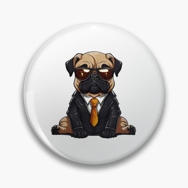 Item preview, Pug in Black designed and sold by Vikycialp.