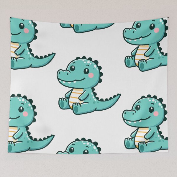 Aperçu de l'œuvre Dessin animé ludique de crocodile créée et vendue par ArtfulWeave.