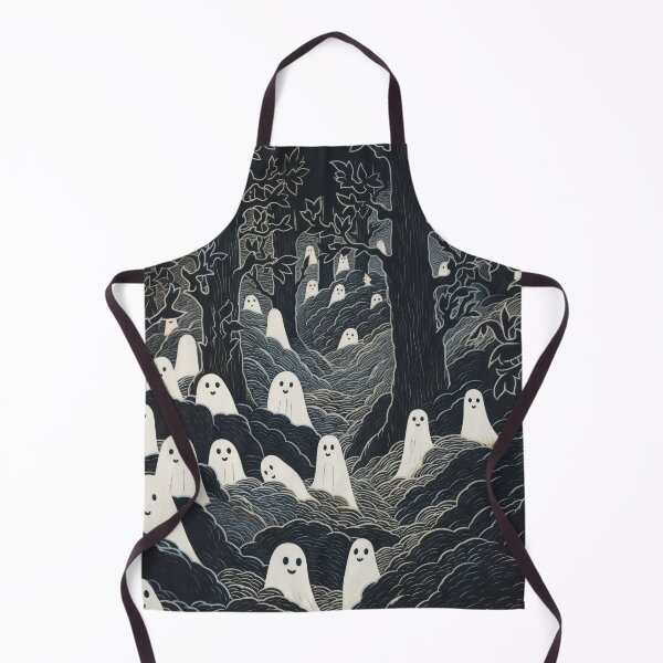 Item preview, funny ghosts in the forest, happy halloween designed and sold by Mauswohn.