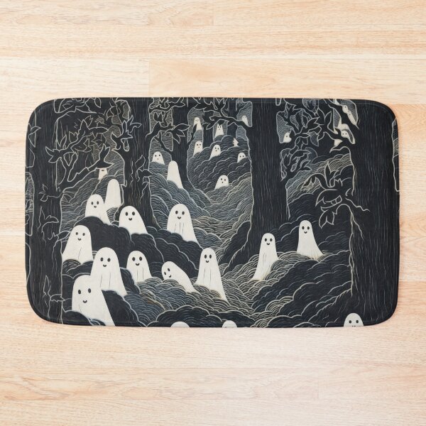 Item preview, funny ghosts in the forest, happy halloween designed and sold by Mauswohn.