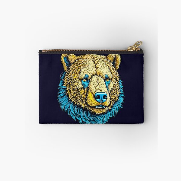 Item preview, Wild bear head abstract detailed art designed and sold by Trendsecne.