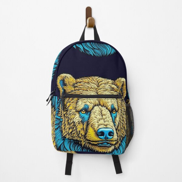 Item preview, Wild bear head abstract detailed art designed and sold by Trendsecne.