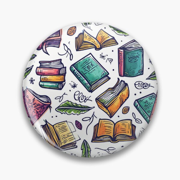 Item preview, Book Aesthetic, Abstract Doodle Books Pattern designed and sold by Desfix.