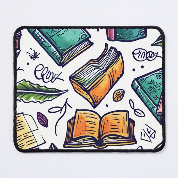Item preview, Book Aesthetic, Abstract Doodle Books Pattern designed and sold by Desfix.