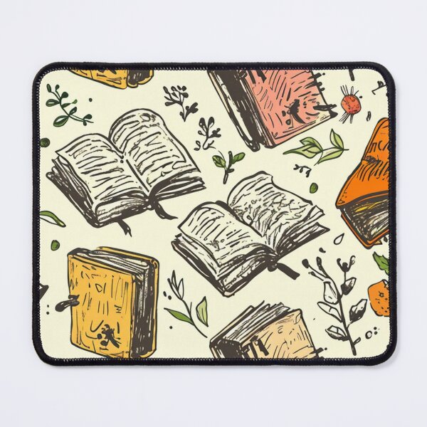 Item preview, Book Aesthetic, Abstract Doodle Books Pattern designed and sold by Desfix.