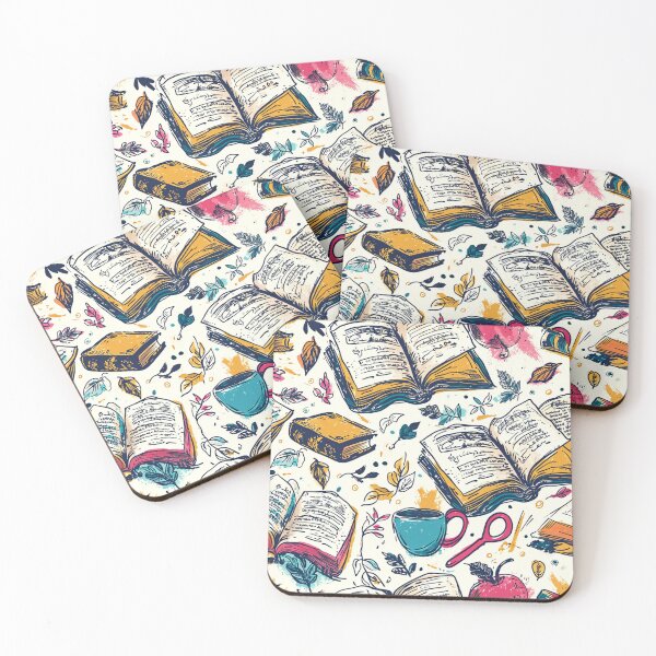 Item preview, Book Aesthetic, Abstract Doodle Books Pattern designed and sold by Desfix.